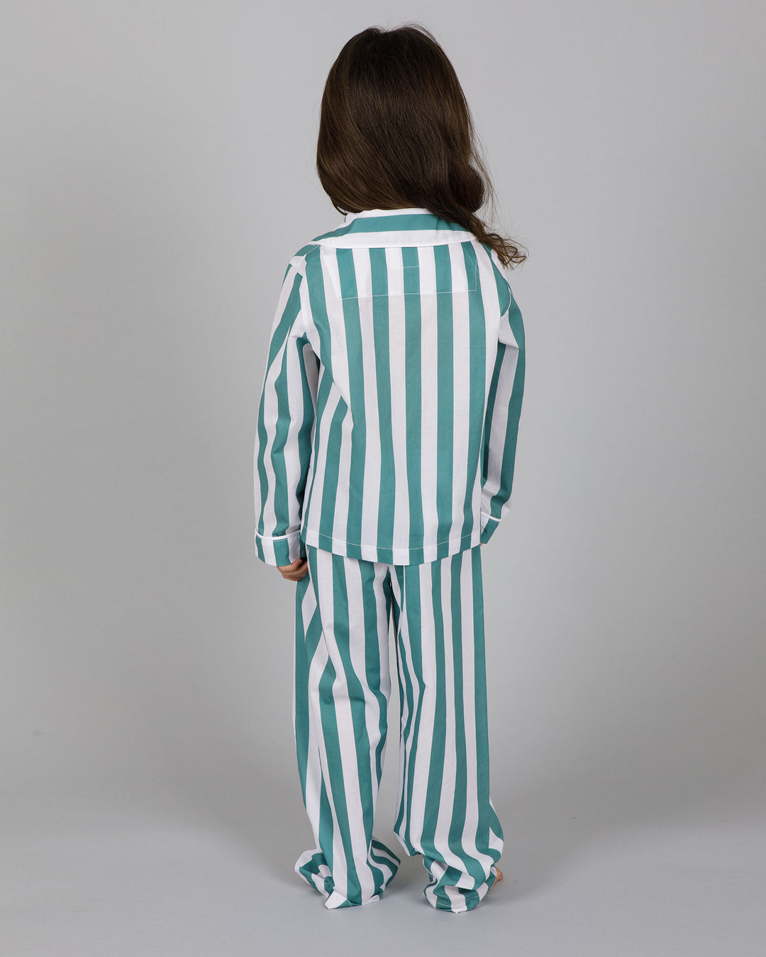 Girls Long Pyjamas Cape Cod Back - Woodstock Laundry