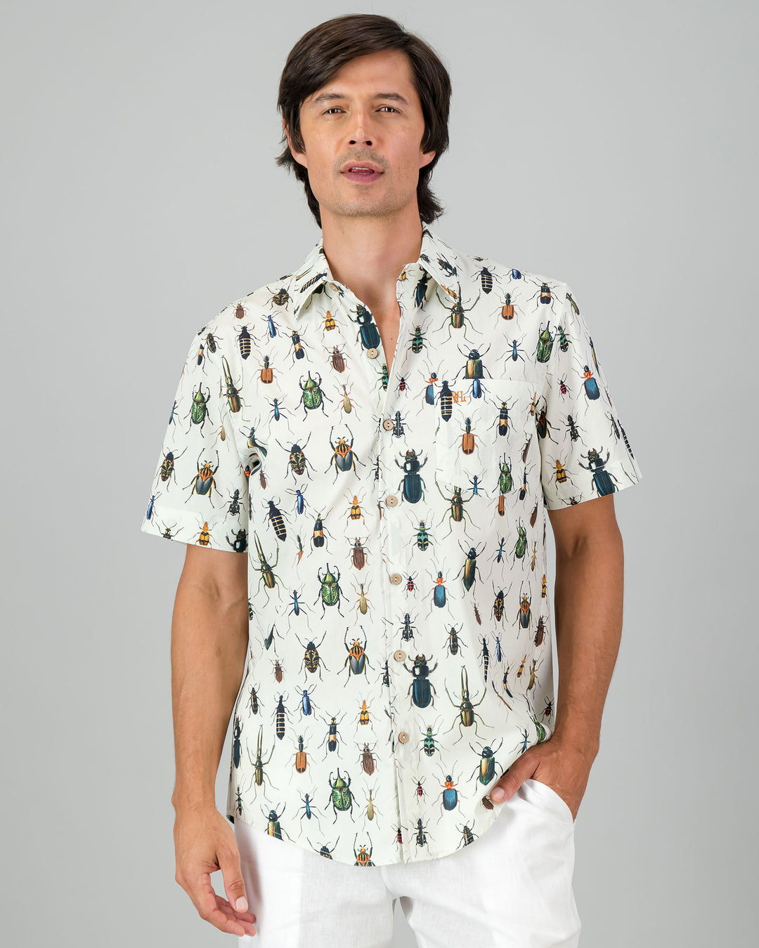 Mens Holiday Shirt - Beetlemania Front - Woodstock Laundry