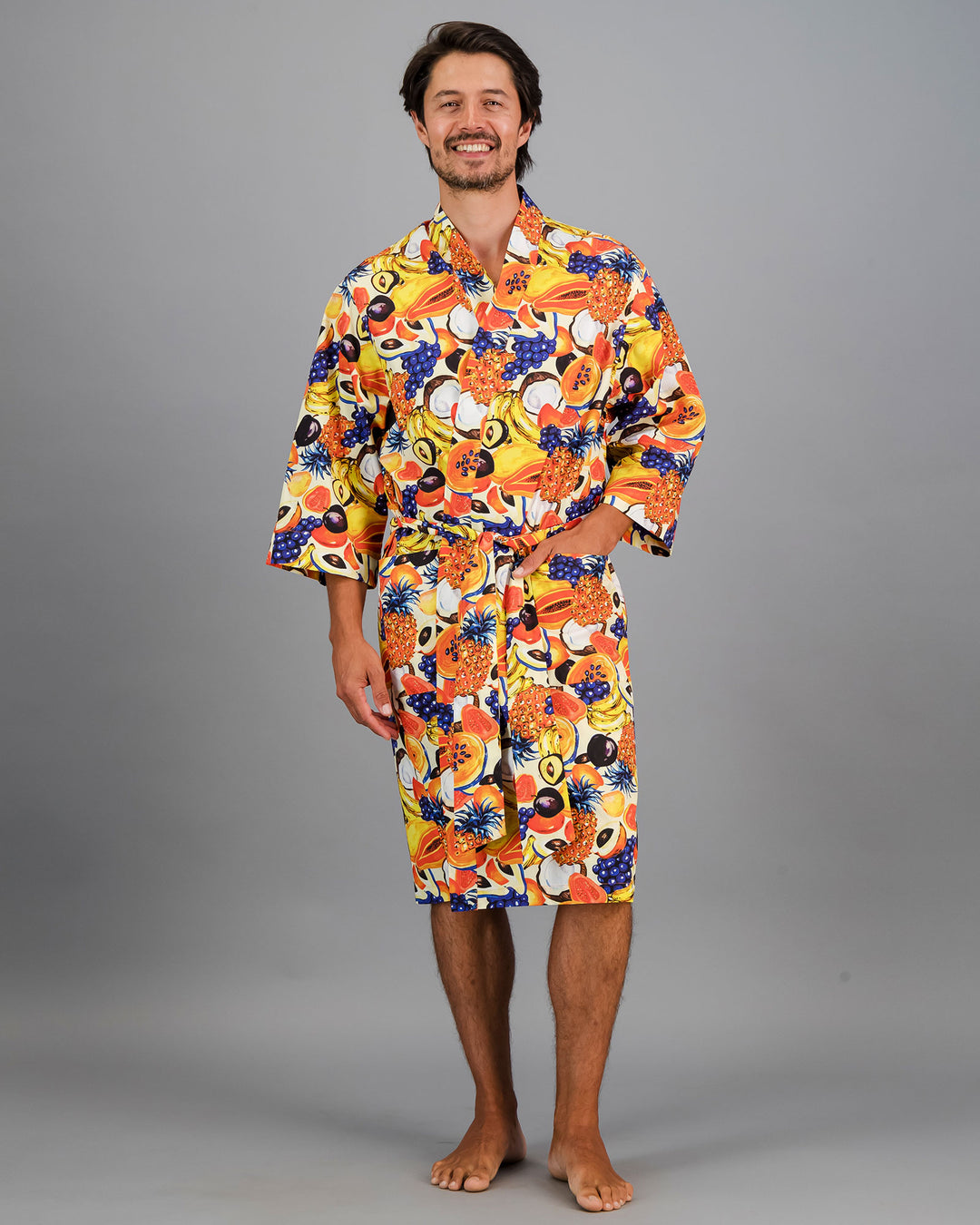 Unisex Kimono Tuti Fruti Front - Woodstock Laundry