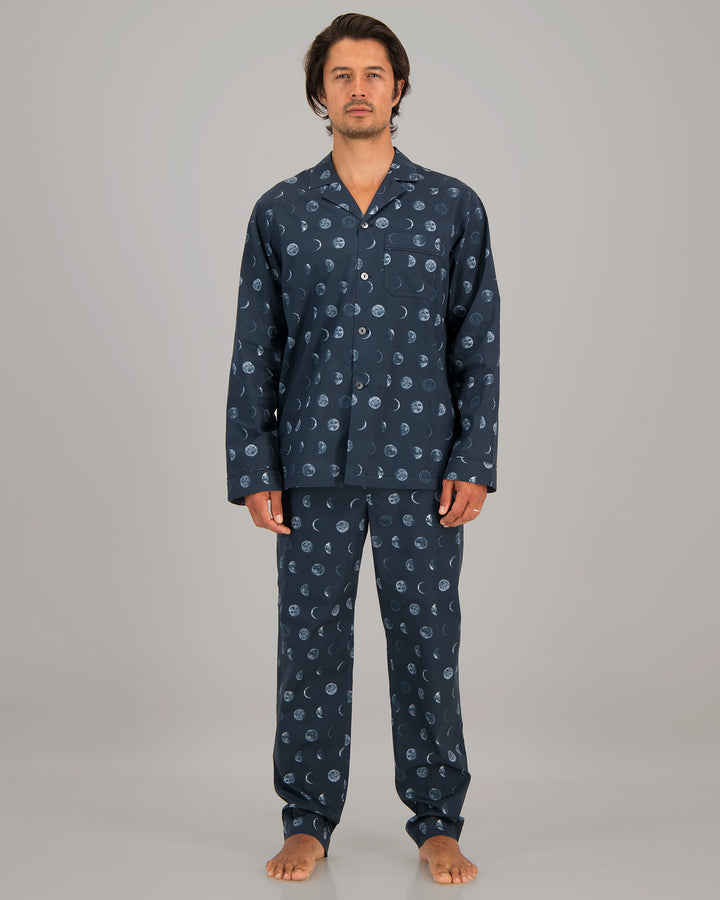 Mens Long Pyjamas Moons