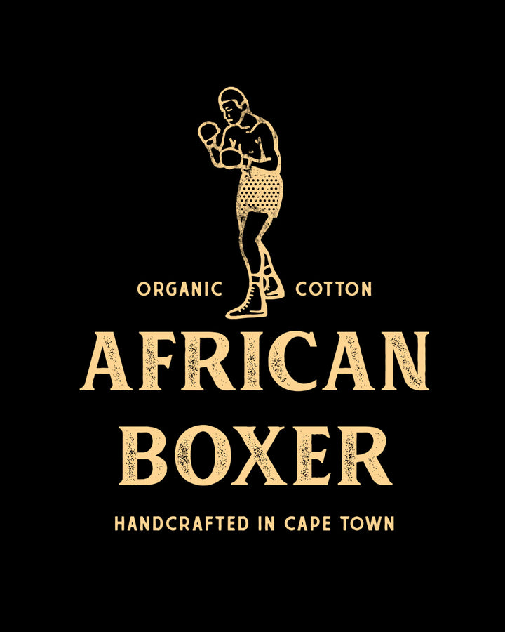 Mens Black T-Shirt - African Boxer