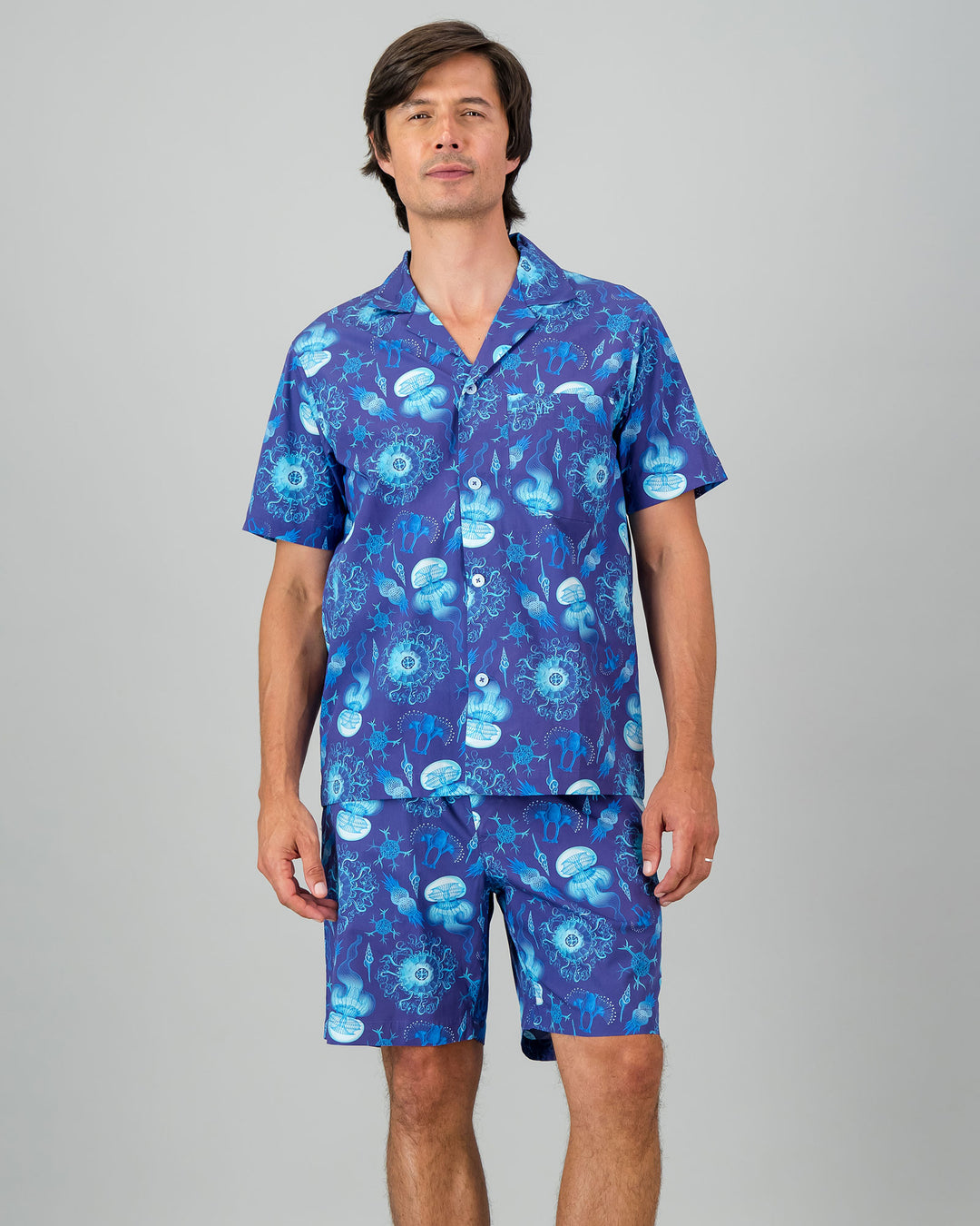 Mens Short Pyjamas - Haeckel Front - Woodstock Laundry