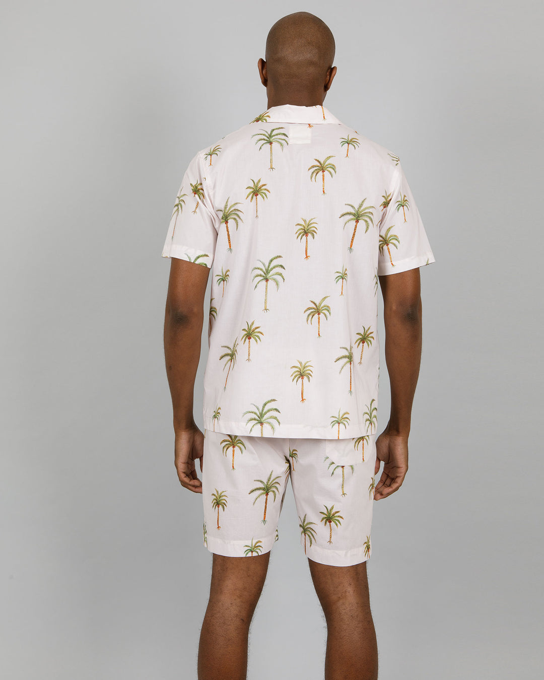 Mens Short Pyjamas Palm Beach Back - Woodstock Laundry