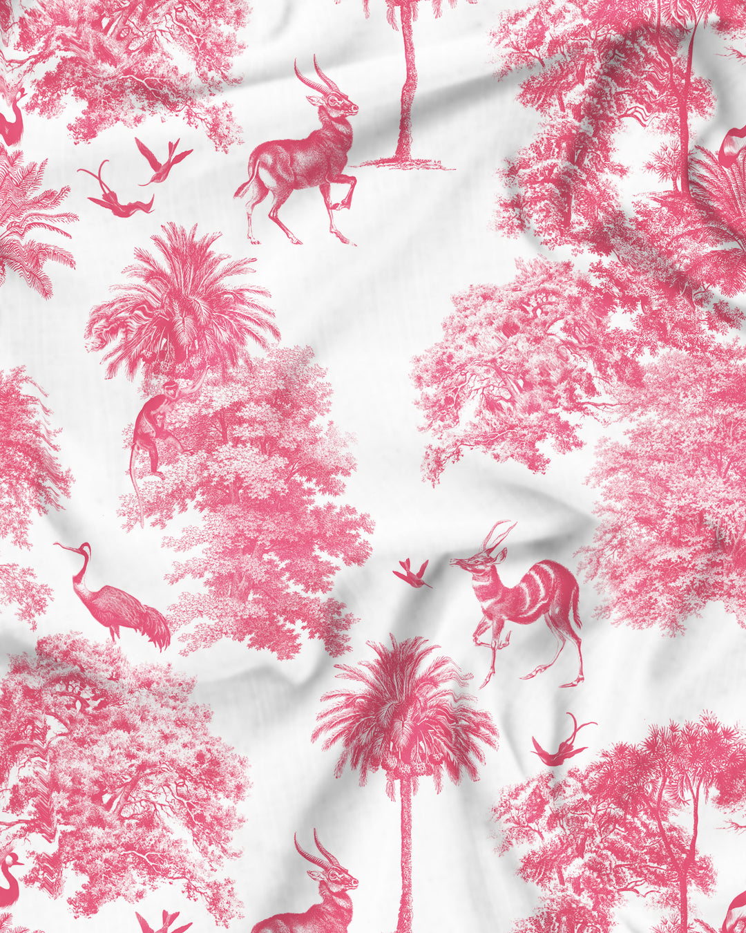 Tropicana Pink Pattern Detail - Woodstock Laundry