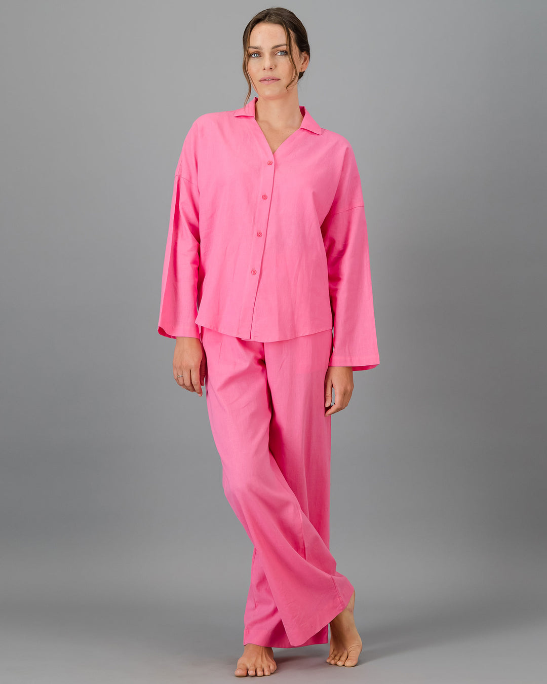 Womens Flow Shirt Pink Full - Woodstock Laundry