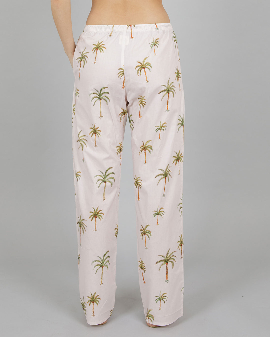 Womens Lounge Pants - Palm Beach Back  - Woodstock Laundry