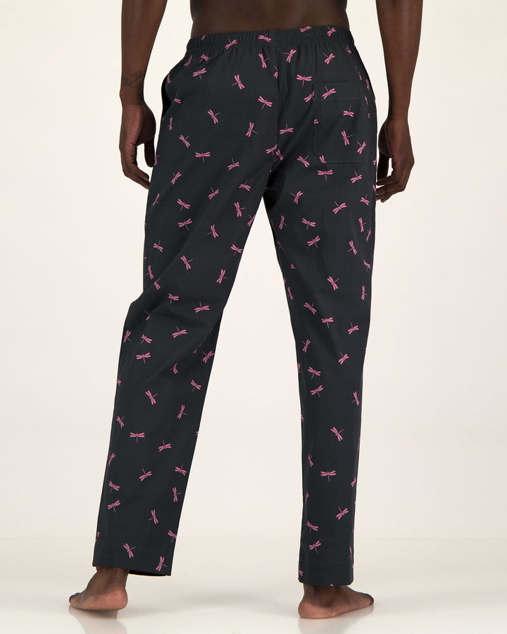 Mens Lounge Pants Dragonflies Back - Woodstock Laundry SA